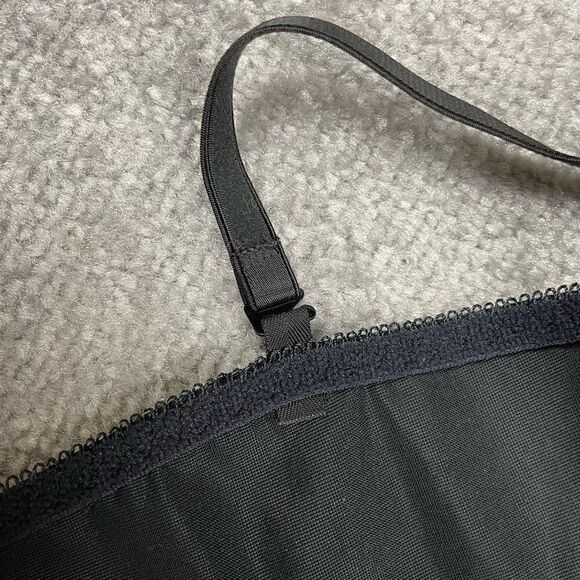 Vintage 1970 JcPenny Black Lace Elastic Removable Strap Bra 36B USA - Picture 5 of 6